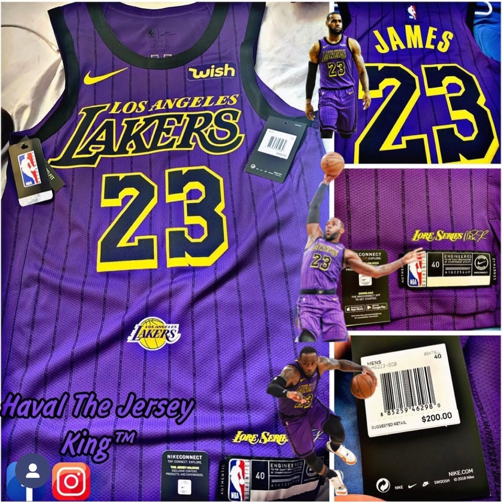 Lebron James Los Angeles Lakers Nike Purple 2018/19 Authentic City Jersey